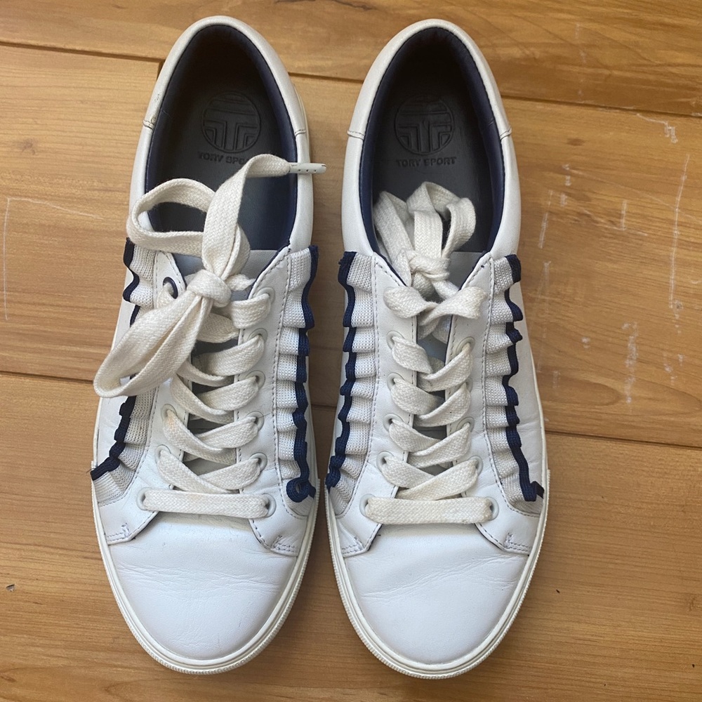 Tory Sport Sneakers with cute ribbon detail.